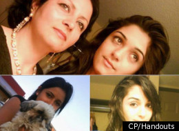 Zainab, 19, Sahar, 17, and Geeti, 13, and Rona Amir Mohammad, 52, were killed in what the Crown said was an honour killing (CP/Handouts)