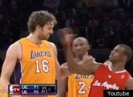 Chris Paul and Pau Gasol had a disagreement during the Lakers/Clippers game.