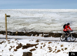 Snowfall caused wintry scenes across the UK