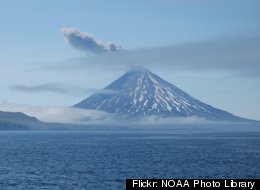 Cleveland Volcano in Alaska.