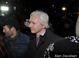 Julian Assange leaves the Supreme Court