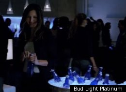 This office is stocked with Bud Light Platinum.