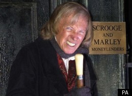 Pop legend Tommy Steele played Ebenezer Scrooge at the London Palladium