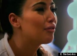 Kim Kardashian Cries On