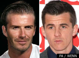 David Beckham and Joey Barton