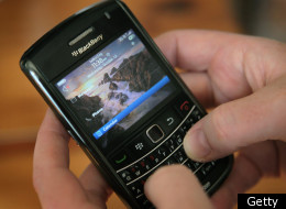 RIM has released a series of videos showcasing BlackBerry's durability. (Getty photo)