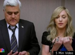 Madonna stole the show at halftime of the Super Bowl and also appeared in a commercial with Jay Leno.