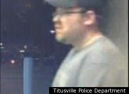 The Titusville Police Department in Florida released a series of surveillance images to catch Robert Walyus, accused of exposing himself to a pair of children inside a Walmart.