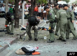 The scene in Bangkok after the explosion