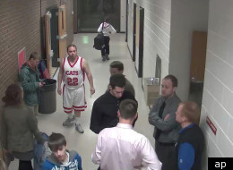 Security footage taken this month at a North Dakota high school shows a man identified as Sherwin Shayegan, otherwise known as the