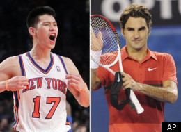 Roger Federer is keeping tabs on Jeremy Lin.
