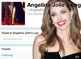 Twitter me this: Angelina Jolie's right leg is an online phenomena
