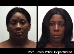 Police mug shots of Tysheka Pink (left) and Katina Summerset.