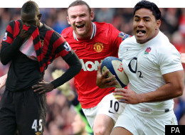 Mario Balotelli lies on the ground helpless as Swansea defeat Manchester City