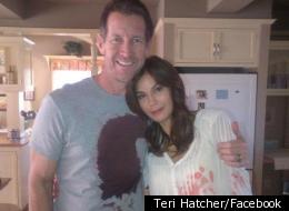 Teri Hatcher with 'Desperate Housewives' co-star