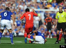 Jack Rodwell's tackle on Luis Suarez saw him controversially sent off earlier this season