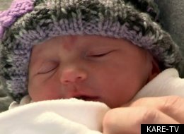 Elissa Simonson didn't quite make it to a hospital for the birth of her third child. But, she was very close. She did get to the sidewalk.
