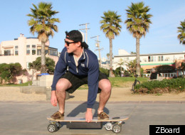 Joy Ride: The creators of the ZBoard, the world's first weight-sensing electronic skateboard, just raised $190,000 on Kickstarter.