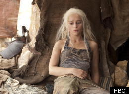 Emilia Clarke as Daenerys Targaryen in