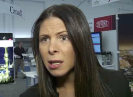 Stephen Harper's former press handler and B.C. Premier Christy Clark's new Director of Communications gets heated with journalists. (Global screengrab)