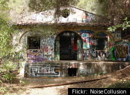 The power station at the abandoned Murphy Ranch in Los Angeles.
