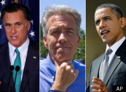 U.S. Rep Joe Walsh (center) believes Mitt Romney has the best chance of defeating President Obama in November.