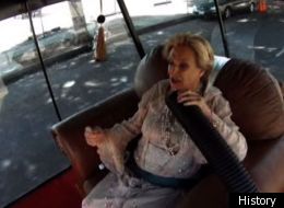 Cloris Leachman races to the Emmy Awards on