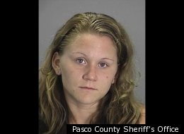 Mischelle Lindy Salzgeber allegedly hid a urine-filled bottle in her vagina.