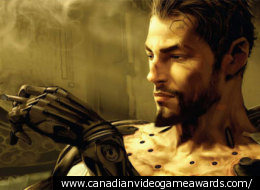 «Deus Ex: Human Revolution» de Eidos-Montréal, arrive parmi les finalistes des prix canadiens du jeu vidéo 2012.