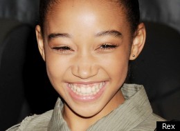 Actress Amandla Sternberg, who plays Rue in the film