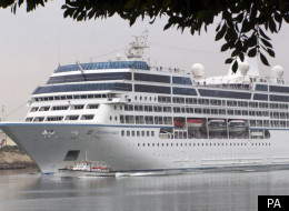 The Azamara Quest sails through the Suez Canal in 2010
