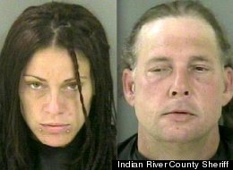 Susan Stickle and Eric Bachman were arrested last week after a drunk and disorderly bout in which Stickle allegedly went topless for cops.