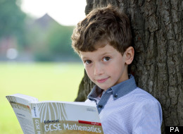 Seven-year-old Oscar Selby who scored an A* in his maths GCSE in 2010, at less than half the age most children take the exam