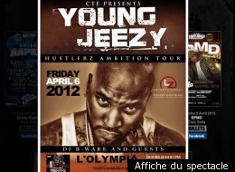 Affiche du spectacle de Young Jeezy.