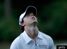 Masters 2012: Rory McIlroy reacts during the third round at Augusta National Golf Club on April 7, 2012.
