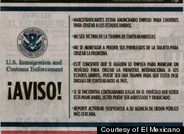 The U.S. Immigration and Customs Enforcement is taking out ads in Mexican newspapers warning job-seekers about falling prey to deceitful offers of drug trafficking groups.