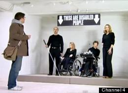 Spazticus has pulled a sketch showing a blind man groping an art class model