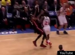 James Jones flops and Jeff Van Gundy can't stand it.