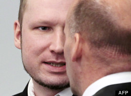 Anders Behring Breivik ce lundi à son procès.