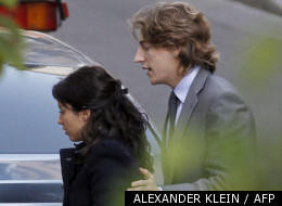 Jean Sarkozy et sa femme Jessica le 21 octobre 2011.