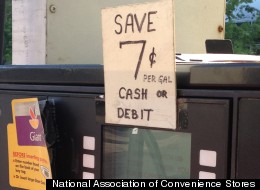 This Shell station in Arlington, Va., is one of just a handful of gas stations offering discounts on gas purchases with a debit card.