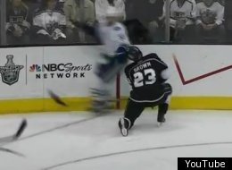 Vancouver's Henrik Sedin delivered a cheap shot to Los Angeles' Dustin Brown in Game 4.