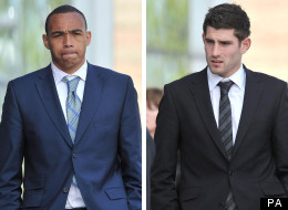 Footballer Clayton McDonald, left, has been cleared but Wales striker Ched Evans has been found guilty of rape