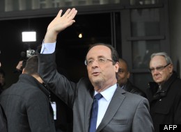 François Hollande remporte le premier tour des présidentielles en France, le 22 avril 2012. (AFP)