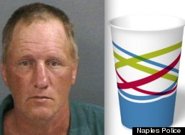 Mark Abaire allegedly stole a cup of soda at a Naples McDonald's -- now he's charged with felony theft.