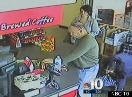 Stephanie Paparo confessed to stealing money dropped by Jim Duffy at a Philadelphia-area WaWa convenience store, as captured in this surveillance footage.