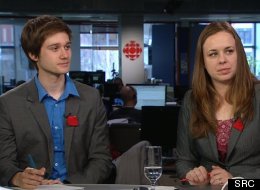 Les présidents de la FECQ et de la FEUQ, Léo Bureau-Blouin et Martine Desjardins