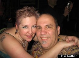 Cristina Nathan-McAlister had an allergic reaction to hairbands that were labeled as silicone but in fact contained latex. She is pictured here with her husband, Dore.