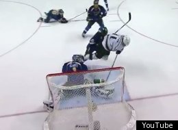Kings' Anze Kopitar scored on a short-handed goal against the Blues in Game 2.