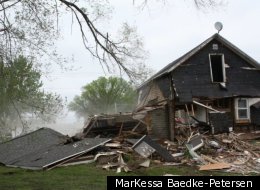 A Minnesota company used a tank to demolish an abandoned house.